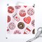 Donuts Coffee Valentines Day Red Pink Chocolate Love Valentine Cute Dessert Donut Custom Printed Fabric by Spoonflower Various Fabrics by the Yard or Fat Quarter
